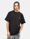 Carhartt WIP S/S American Script T-Shirt - Black