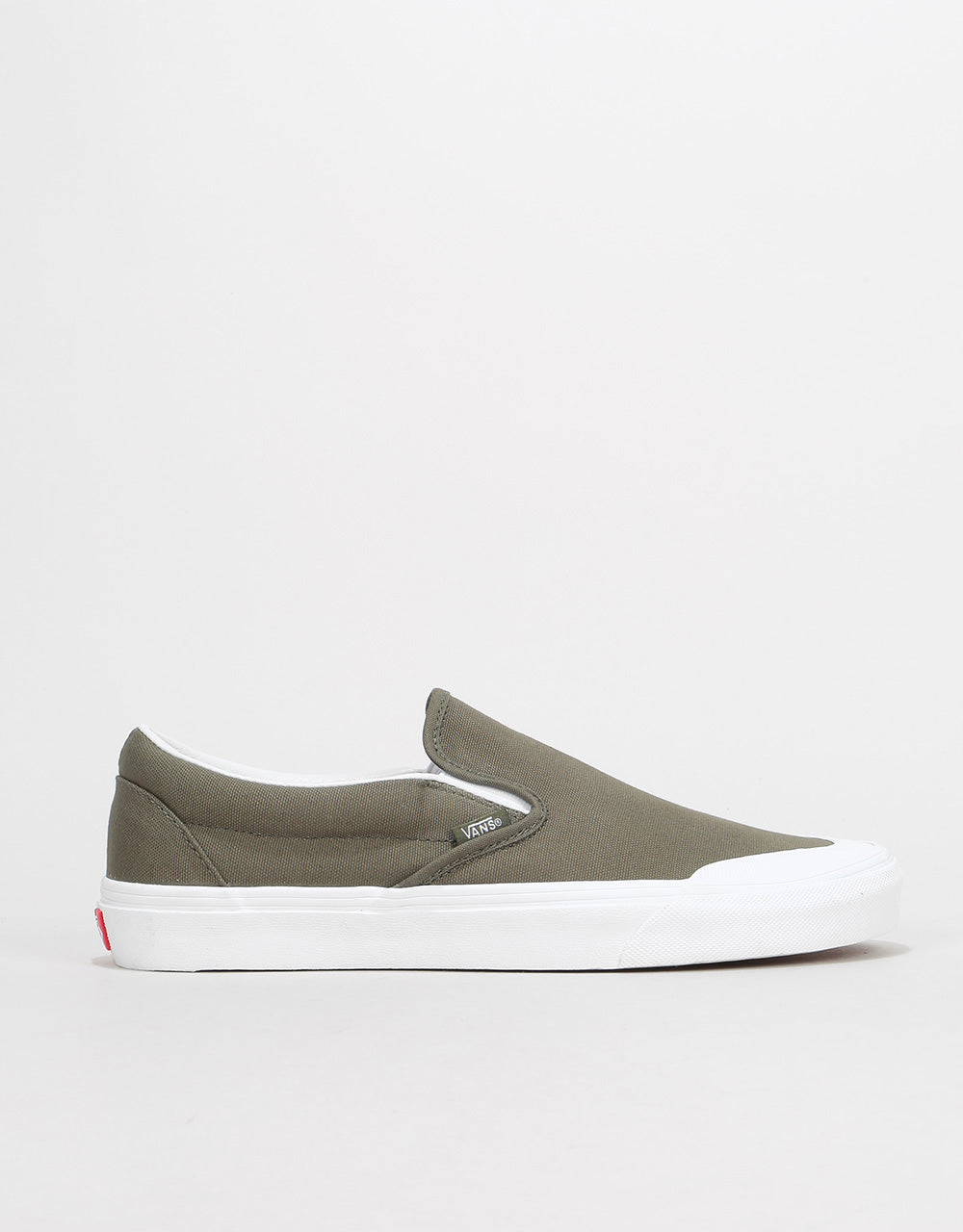 Vans Classic Slip-On Skate Shoes - (Canvas) Grape Leaf/True White