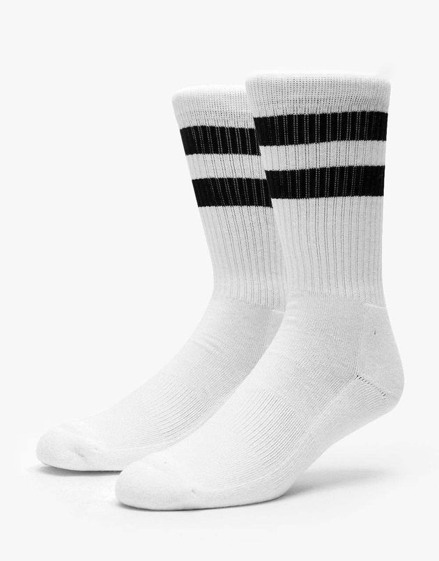 Route One Classic Crew Socks - White/Black