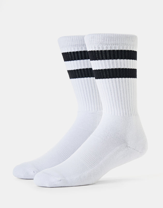 Route One Classic Crew Socks - White/Black