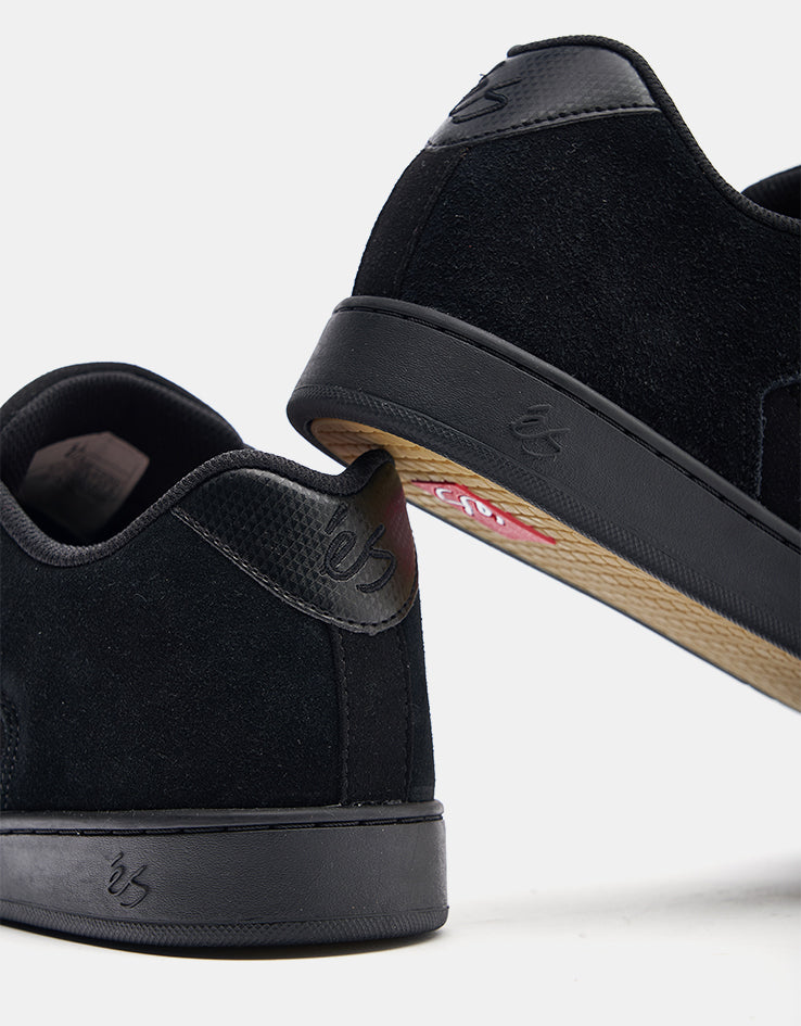éS Accel Slim Skate Shoes - Black/Black/Black