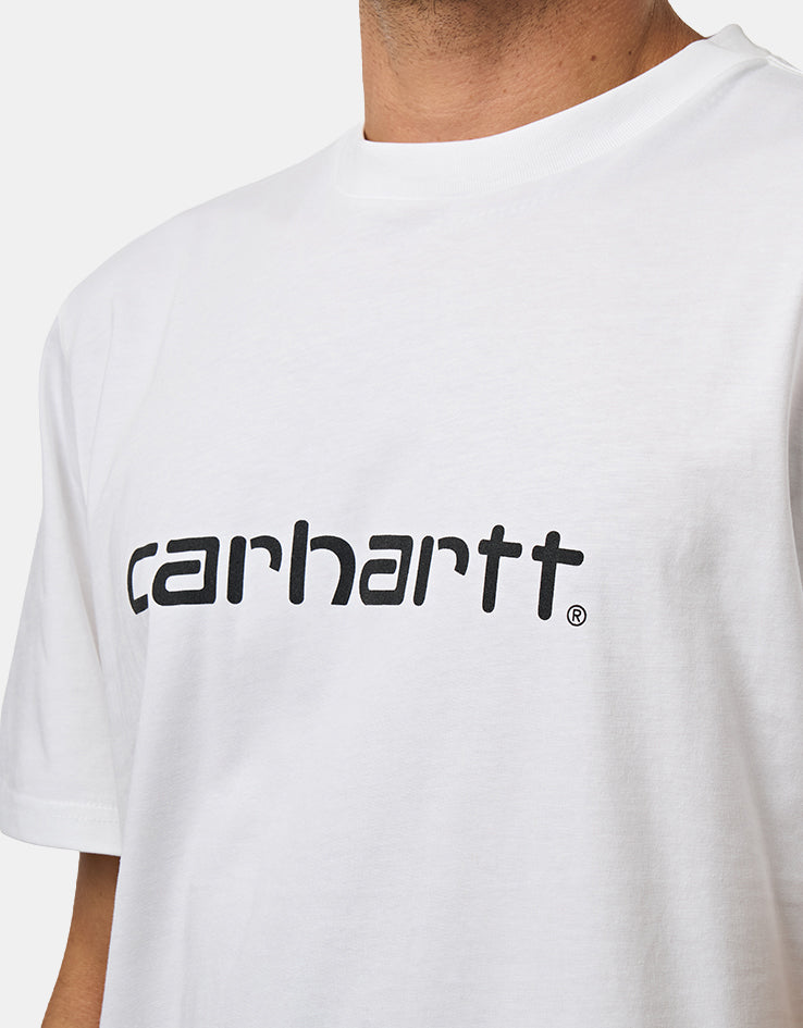 Carhartt WIP S/S Script T-Shirt - White/Black