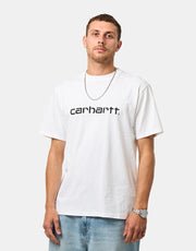 Carhartt WIP S/S Script T-Shirt - White/Black