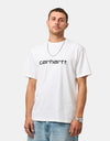 Carhartt WIP S/S Script T-Shirt - White/Black