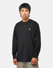Carhartt WIP L/S Chase T-Shirt - Black/Gold