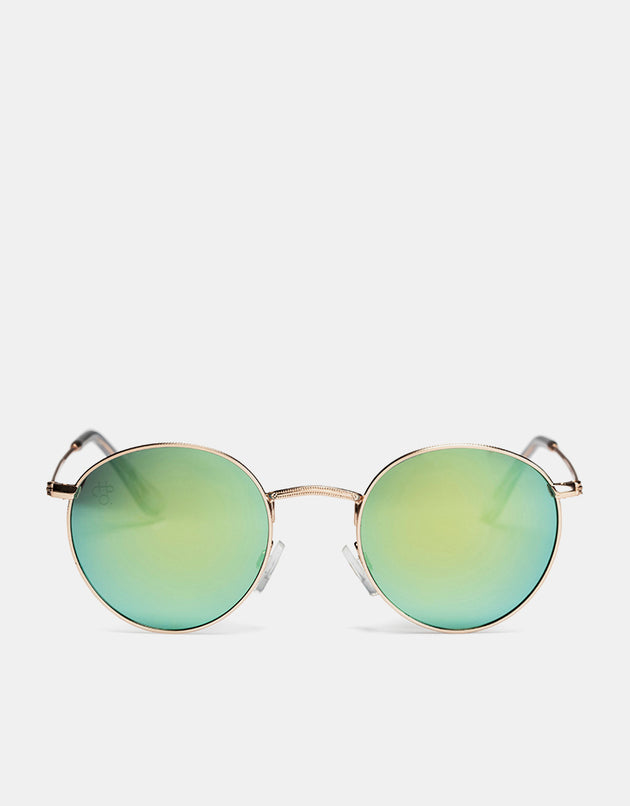 CHPO Liam Sunglasses - Gold/Green Mirror