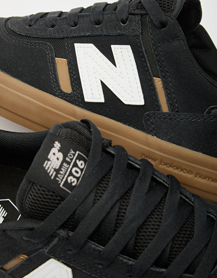 New Balance Numeric Jamie Foy 306 Skate Shoes - Black/Gum