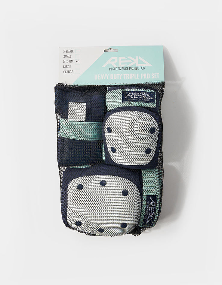 REKD Heavy Duty Triple Pad Set  - Blue/Mint