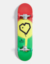 Blueprint Spray Heart Complete Skateboard - 8"
