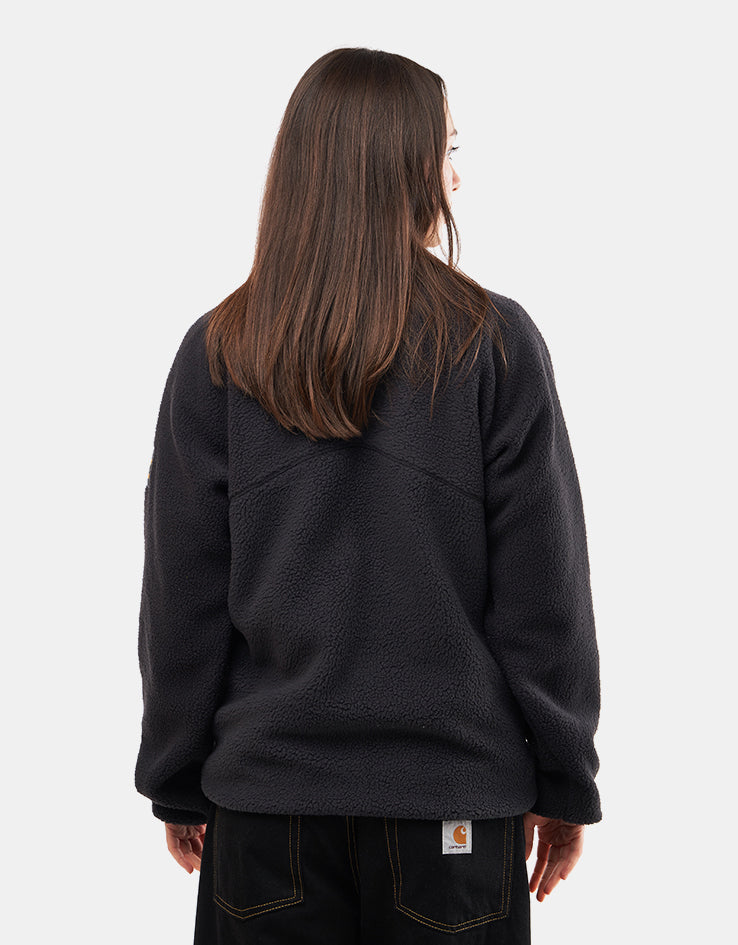 adidas Sherpa Full Zip Fleece Jacket - Black/Active Gold