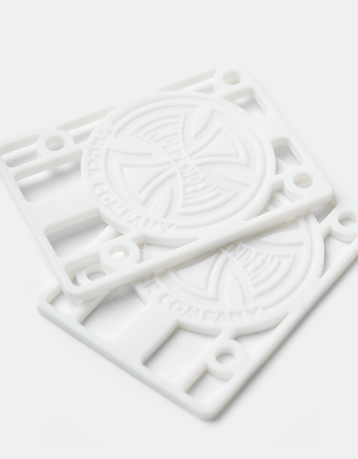 Independent 1/8" Riser Pads (Pair) - White