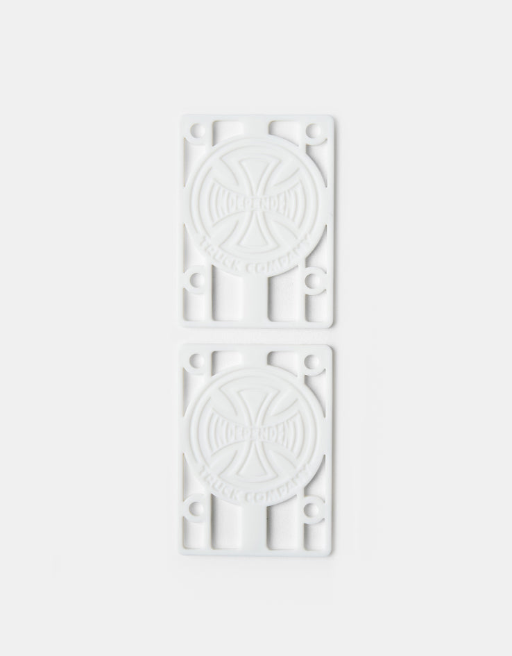 Independent 1/8" Riser Pads (Pair) - White