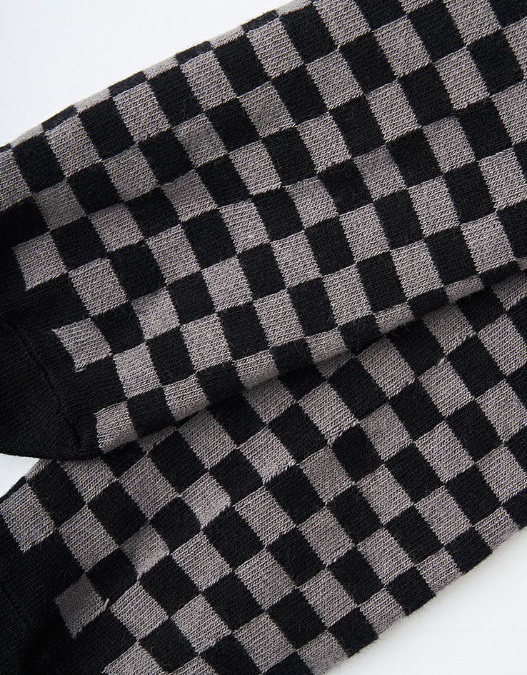 Route One Chequered Socks - Black/Grey