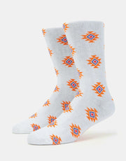 Route One Navajo Socks - White