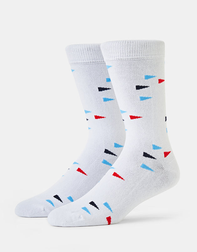Route One Flag Socks - White