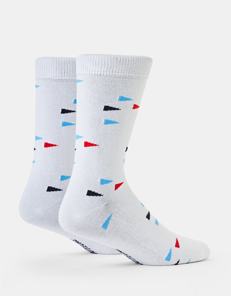Route One Flag Socks - White