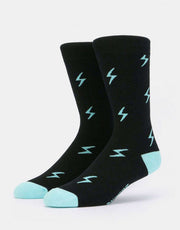 Route One Bolt Socks - Black