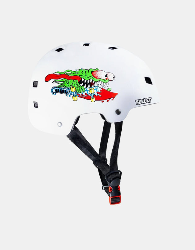 Bullet x Santa Cruz Slasher Youth Helmet - Gloss White