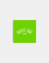 Route One Square Arch Logo Small Sticker - Olive/White