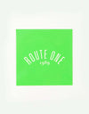Route One Square Arch Logo Large Sticker - Olive/White