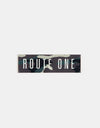 Route One Straight Logo Small Sticker - Camo