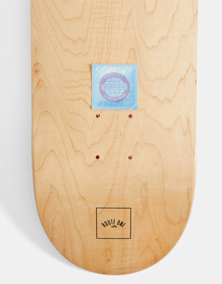 Route One Protection Logo Sticker - Blue/Pink