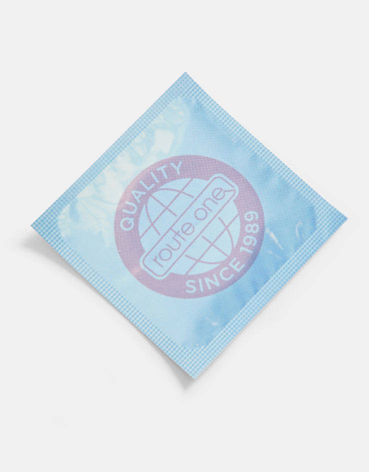Route One Protection Logo Sticker - Blue/Pink