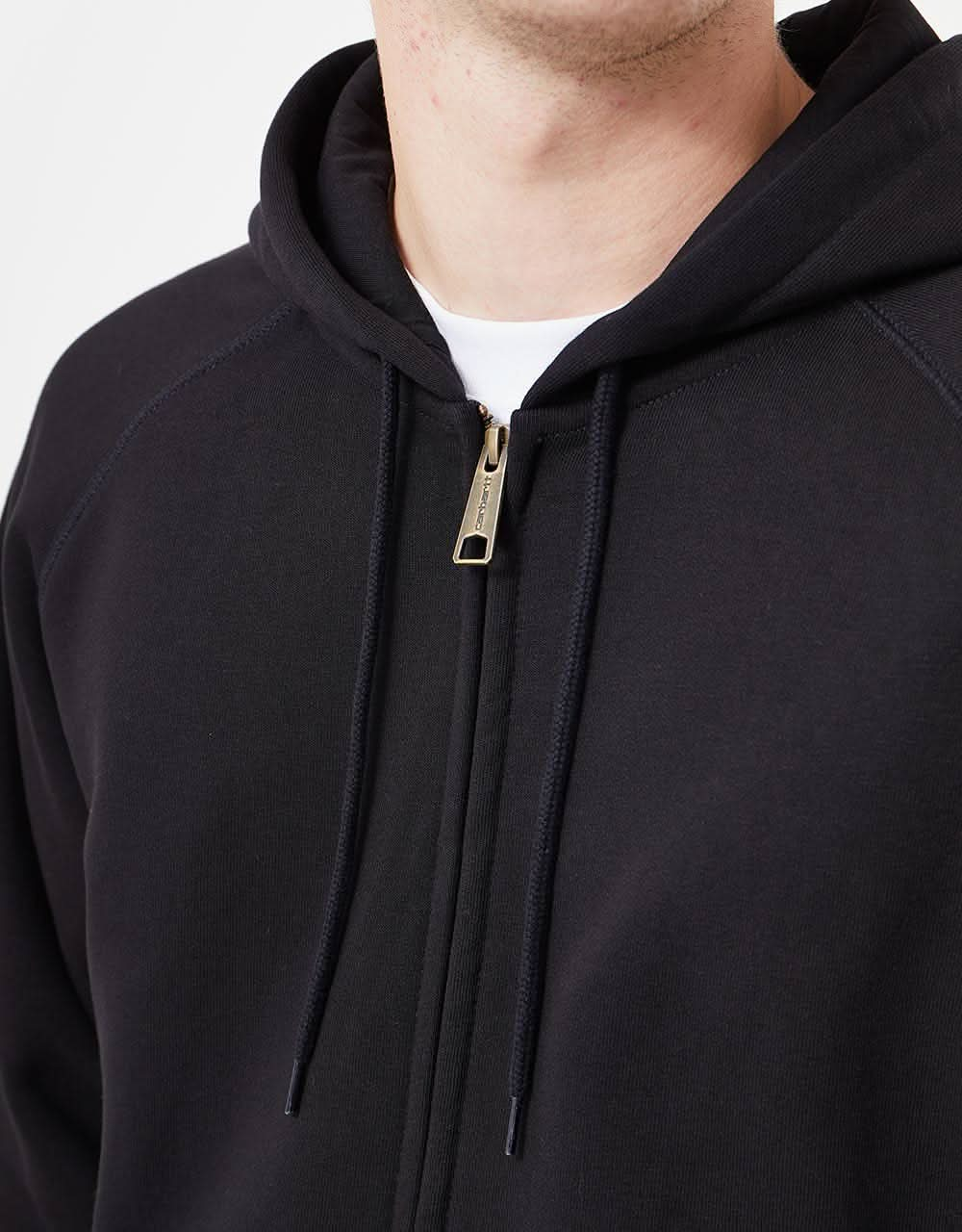 Carhartt WIP Hooded Chase Jacket - Black/Gold