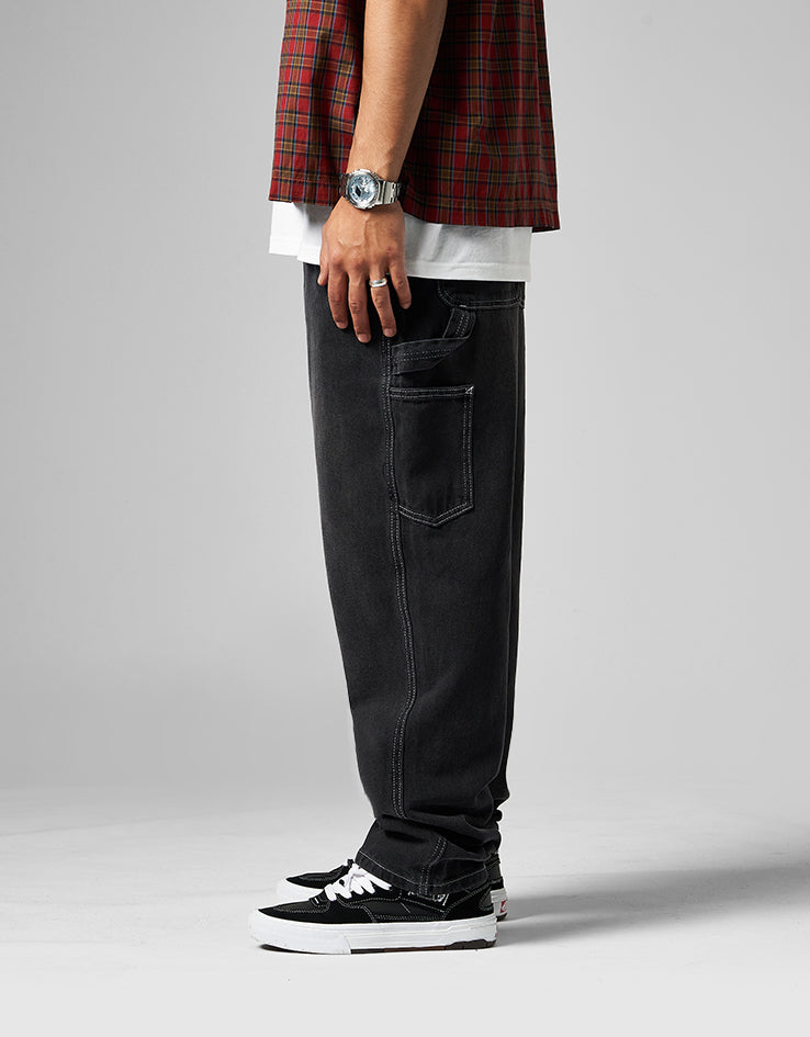 Route One Denim Carpenter Pants  - Washed Black