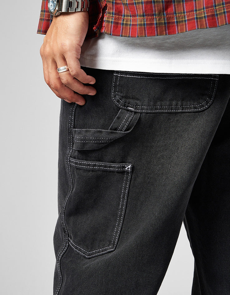 Route One Denim Carpenter Pants  - Washed Black