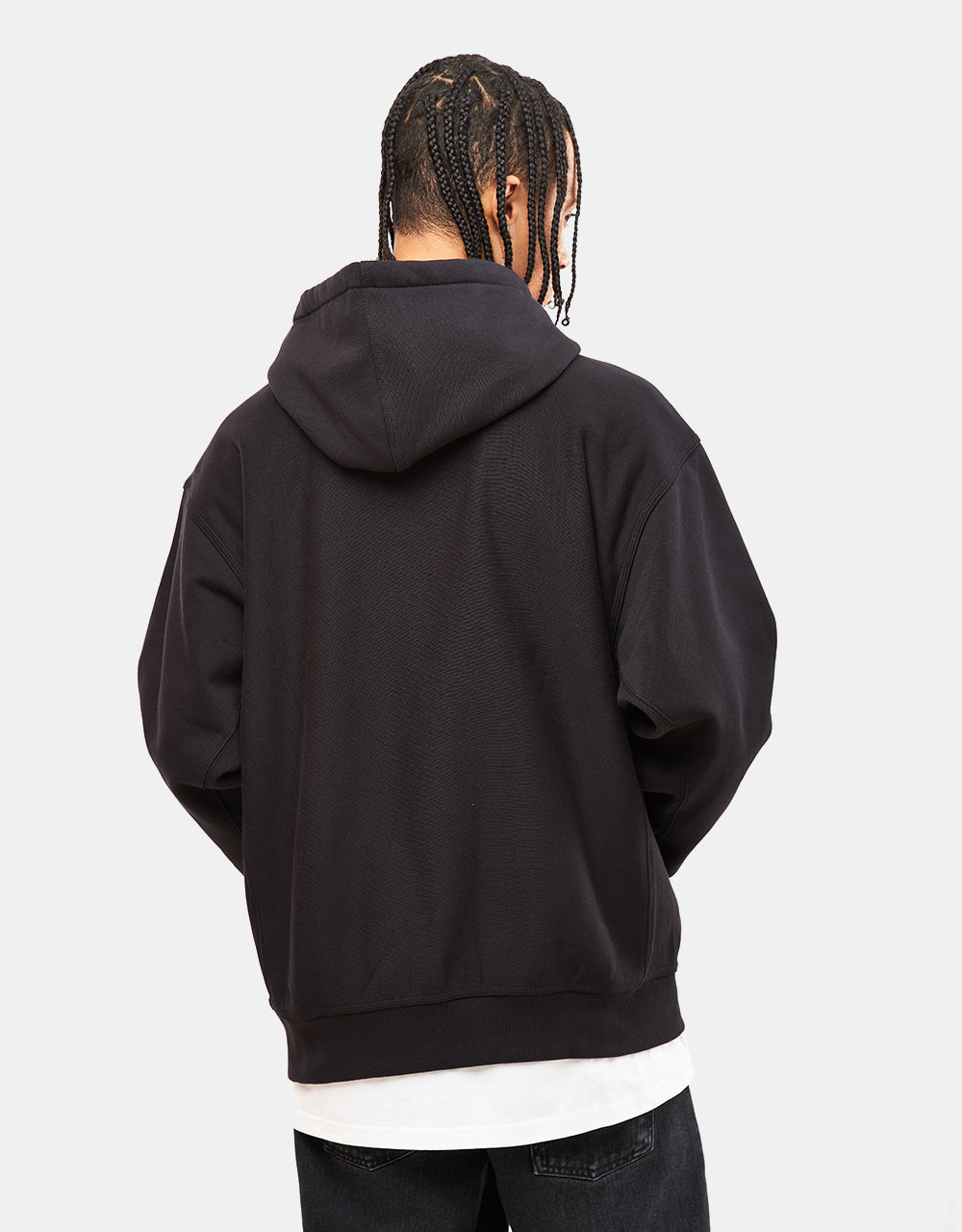 Carhartt WIP Hooded American Script Sweatshirt - Black