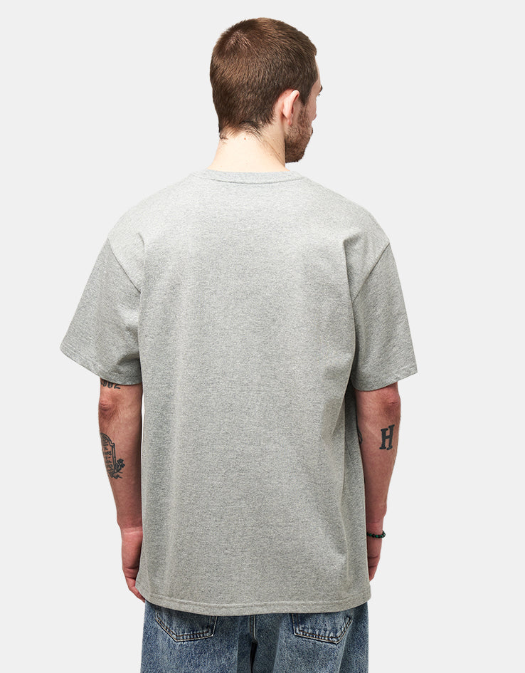 Carhartt WIP S/S Chase T-Shirt - Grey Heather/Gold