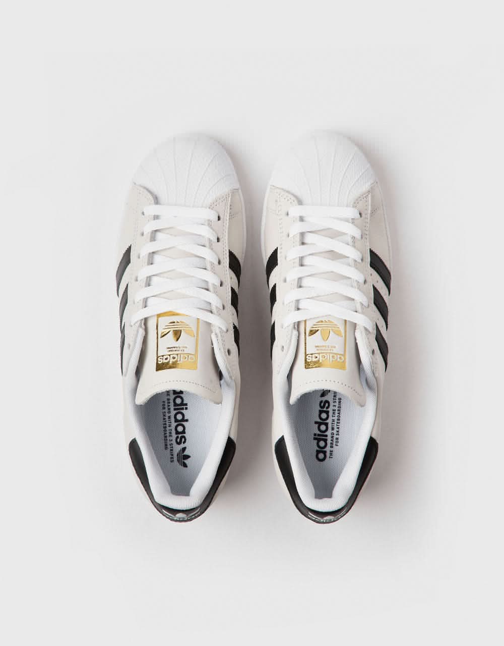 adidas Superstar ADV Skate Shoes - White/Core Black/Gold Metallic Route One adidas Superstar ADV Skate Shoes - White/Core Black/Gold Metallic Route One