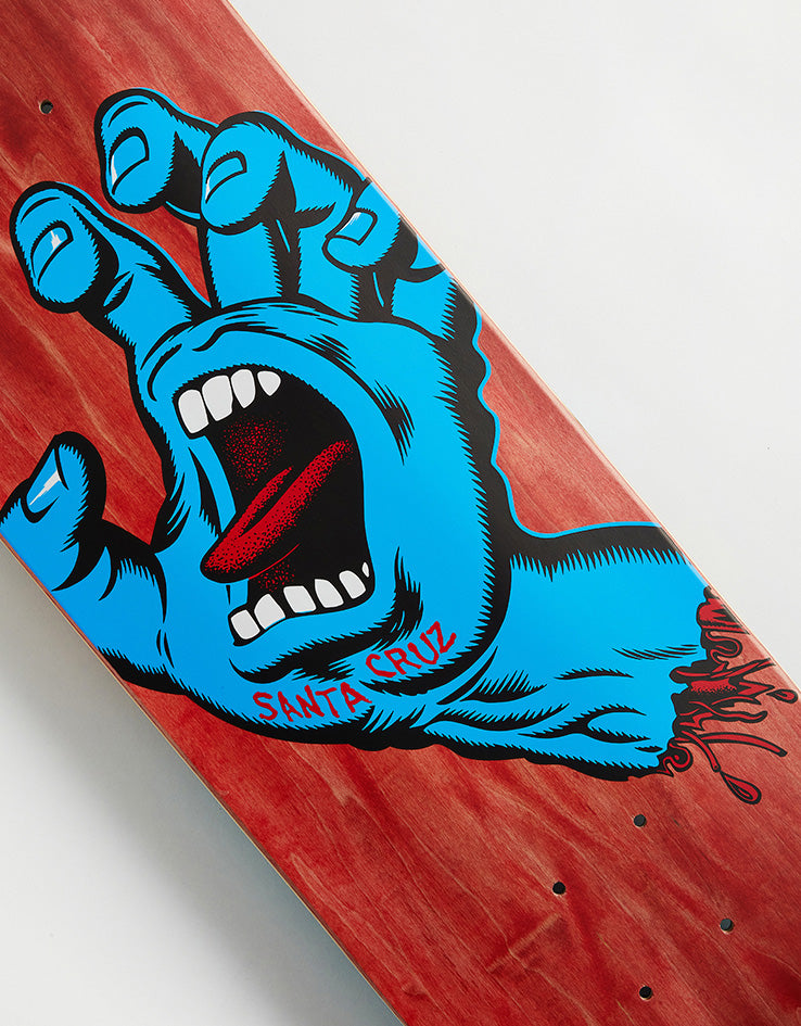 Santa Cruz Screaming Hand Skateboard Deck - 8"