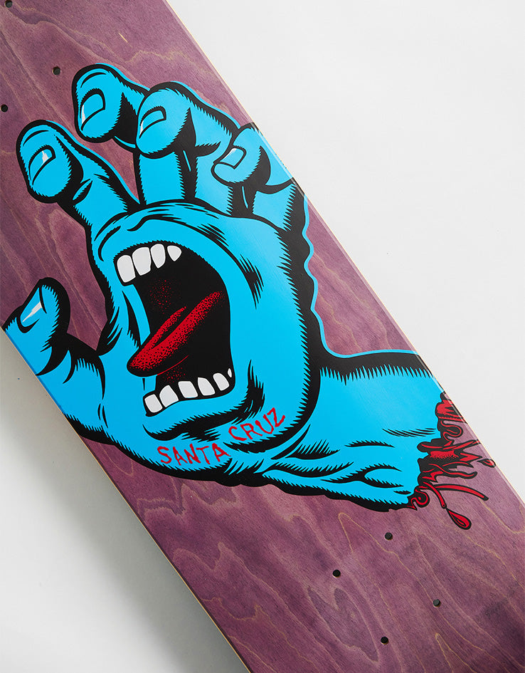 Santa Cruz Screaming Hand Skateboard Deck - 8.375