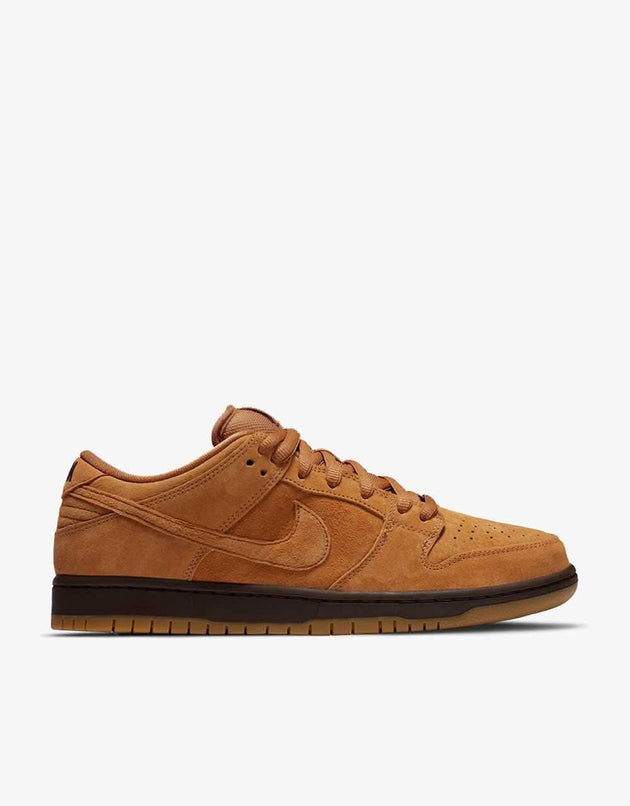 Nike SB Dunk Low Pro Skate Shoes - Flax/Flax-Flax-Baroque Brown