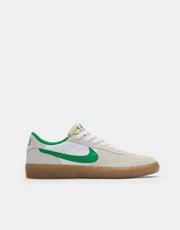 Nike SB Heritage Vulc Skate Shoes - Summit White/Lucky Green-White