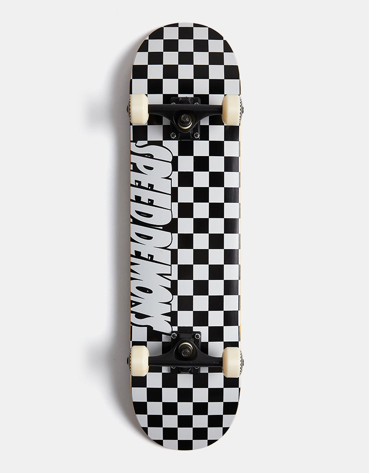 Speed Demons Checkers Complete Skateboard - 8"