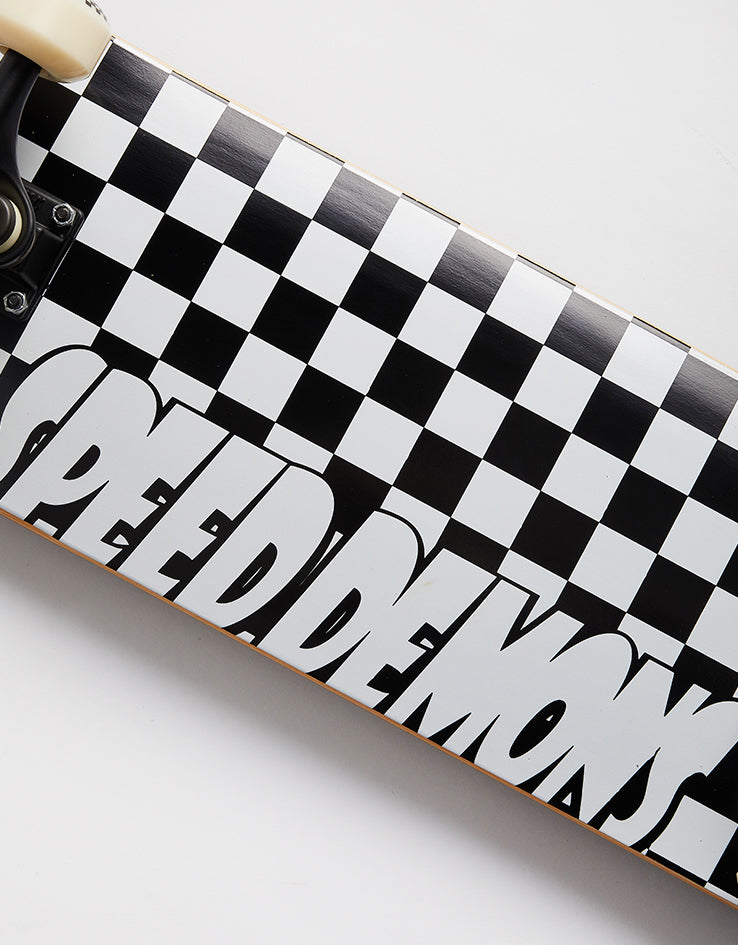 Speed Demons Checkers Complete Skateboard - 8"