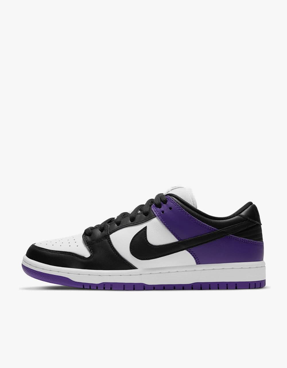 Nike SB Dunk Low Pro Skate Shoes - Court Purple/Black-White-Court Purple