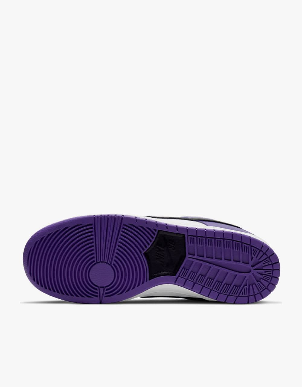 Nike SB Dunk Low Pro Skate Shoes - Court Purple/Black-White-Court Purple