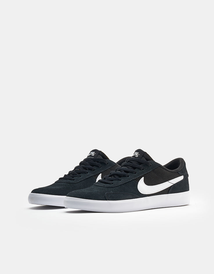 Nike SB Heritage Vulc Skate Shoes - Black/White-Black-White
