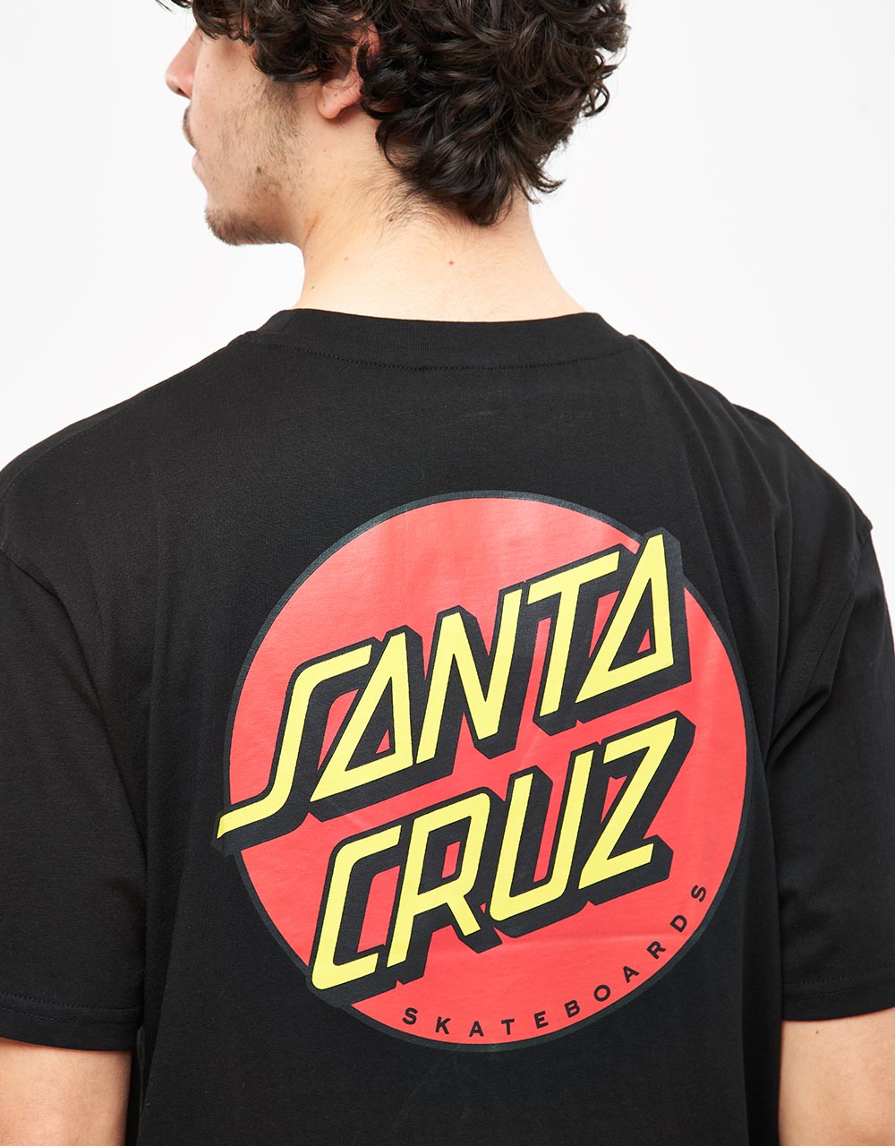 Santa Cruz Classic Dot Chest T-Shirt - Black