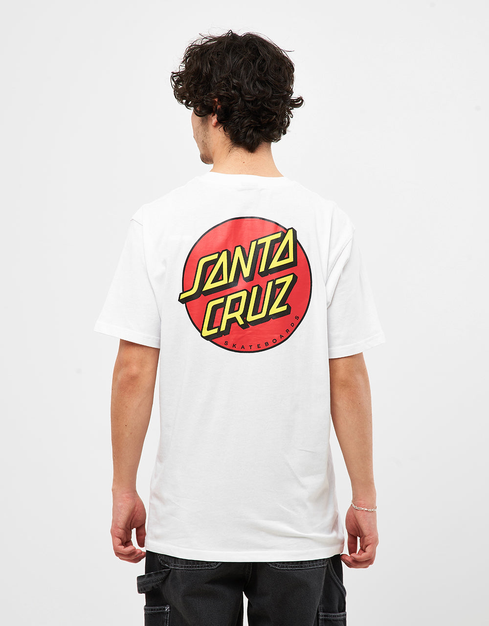 Santa Cruz Classic Dot Chest T-Shirt - White