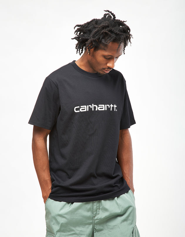 Carhartt WIP S/S Script T-Shirt - Black/White