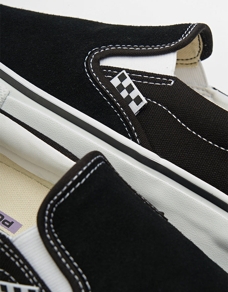 Vans Skate Slip-On Shoes - Black/White