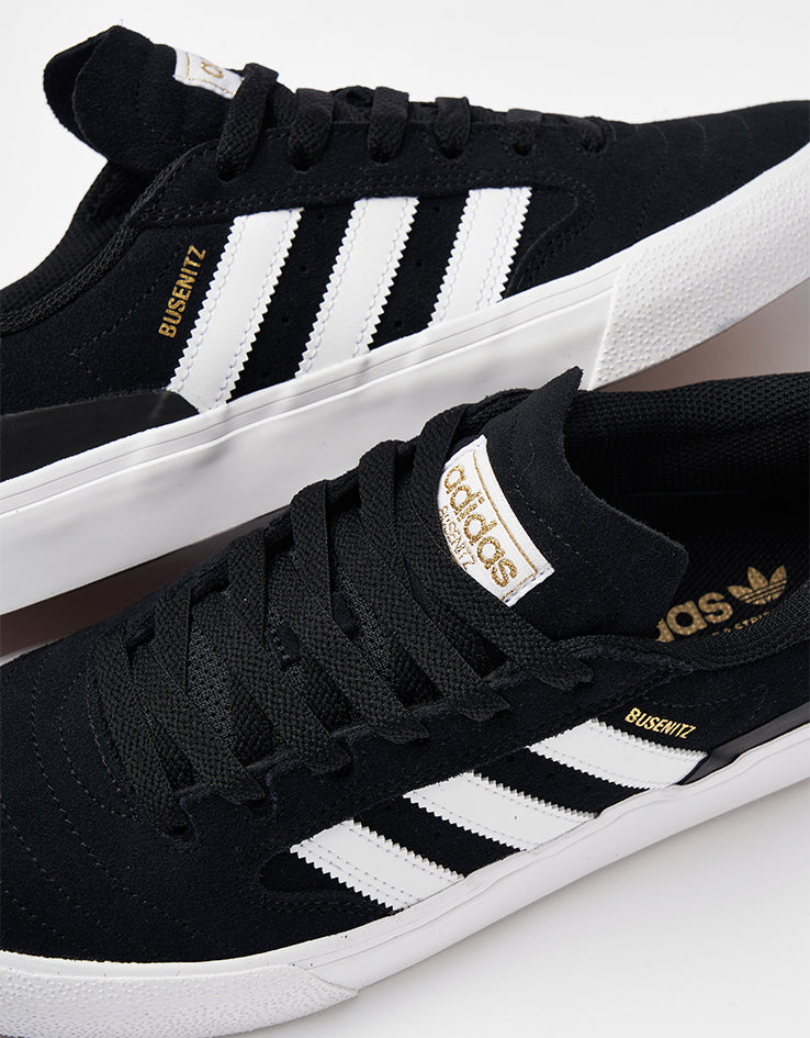 Adidas Busenitz Vulc II Skate Shoes - Core Black/White/Gum – Route One