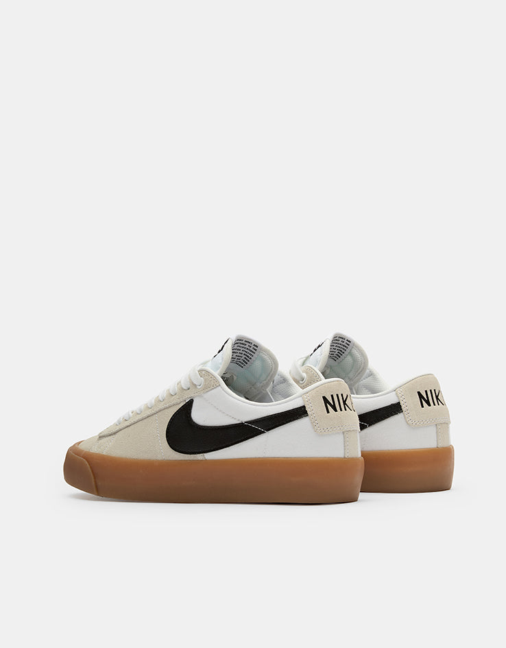 Nike SB Zoom Blazer Low Pro GT Skate Shoes - White/Black-White-White