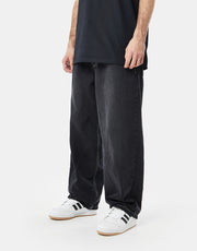 Route One Super Baggy Denim Jeans - Washed Black