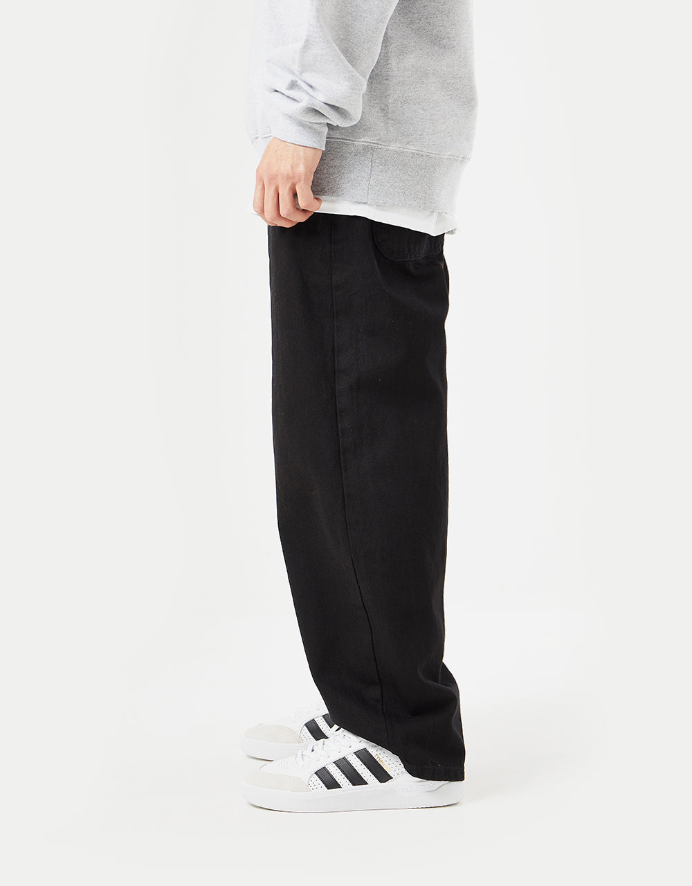 BAGGY JEANS - BLACK – Legend London